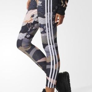 ADIDAS RITA ORA KIMONO PRINT LEGGINGS NWT